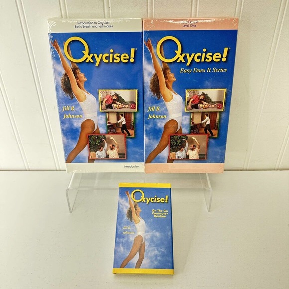 Oxycise VHS New Sealed Intro Into Oxycise And Level 1 VHS Tapes + Cassette Tape.